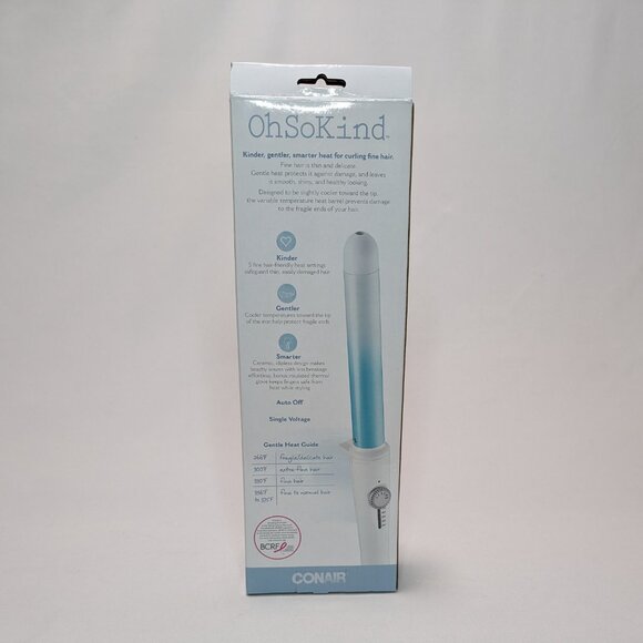 Conair OhSoKind For Fine Hair 1-inch Curling Wand, Straight Wand New NWT Gift - Picture 4 of 7